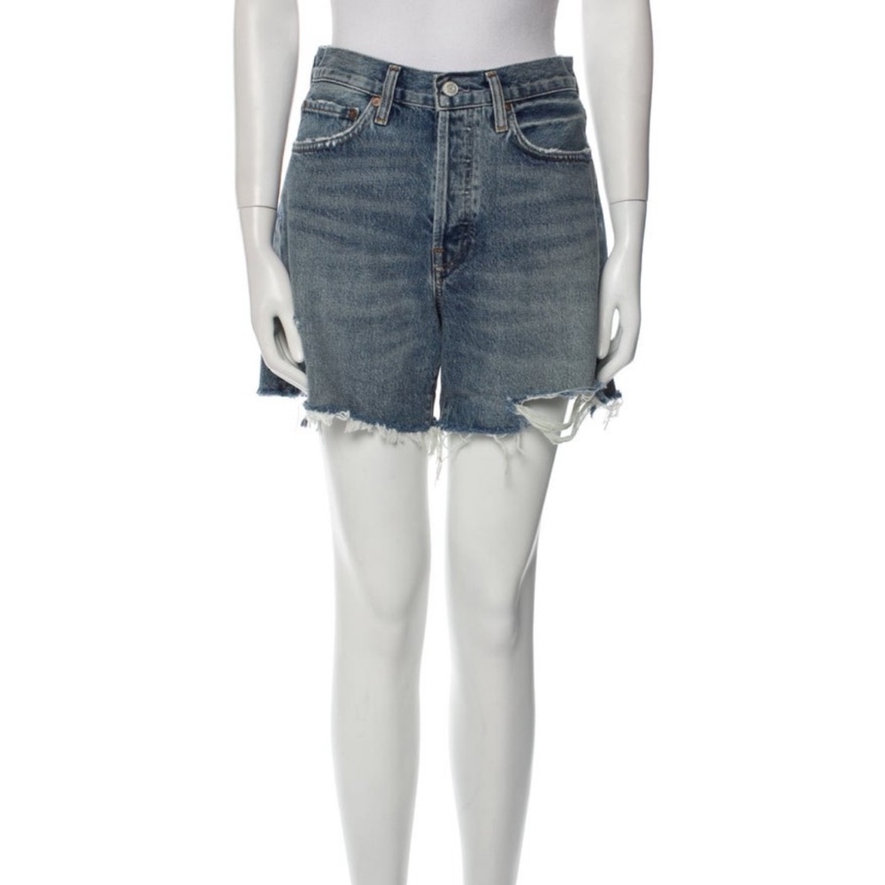 Agolde distressed denim shorts. Size 27